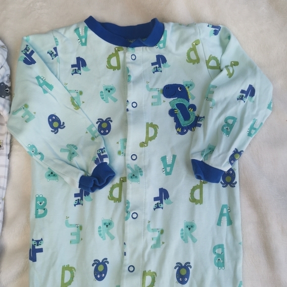 Pekkle Footed Dinosaur/Koala Footed Pyjamas SZ 18M/24M - Picture 2 of 5